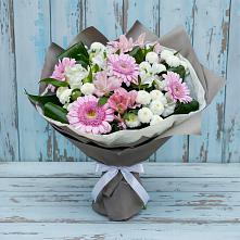 Букет цветов из:  Герберы, Альстромерии и Хризантемы #REPLACE_PRED# Калачеевском