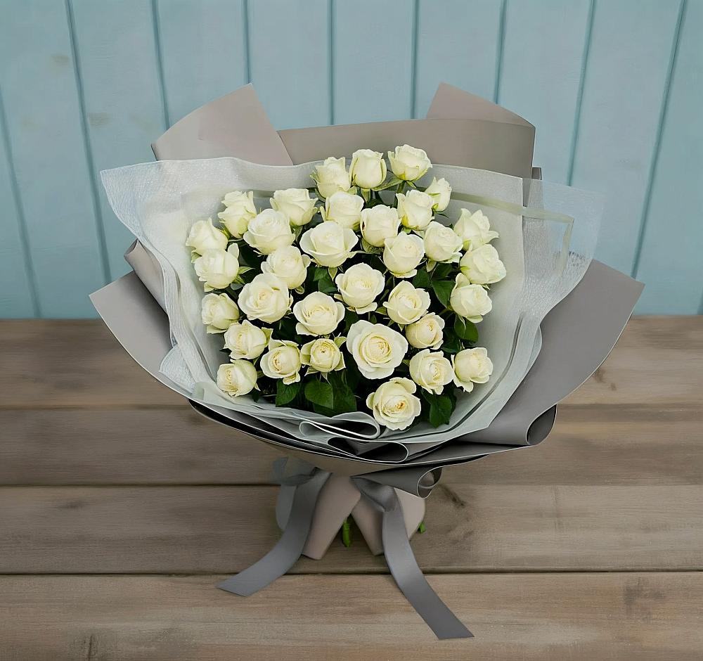 Букет Белоснежная нежность в Калачеевском