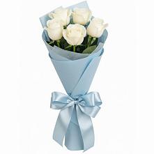 Букет 5 Белых роз Проуд #REPLACE_PRED# Калачеевском