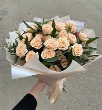 Букет Кремовые розы Латте в Калачеевском