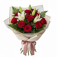 Букет цветов из:  Лилии и Розы в Калачеевском