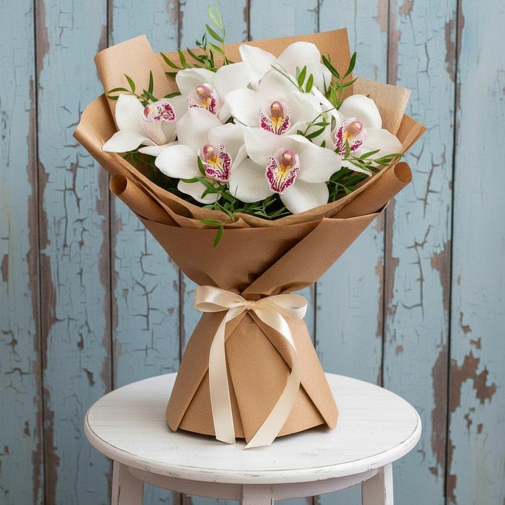 Букет цветов из: Орхидеи и Розы в Калачеевском