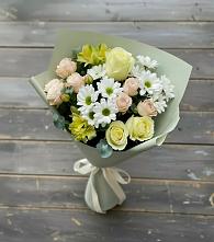 Букет цветов из:  Альстромерии, Розы и Хризантемы #REPLACE_PRED# Калачеевском