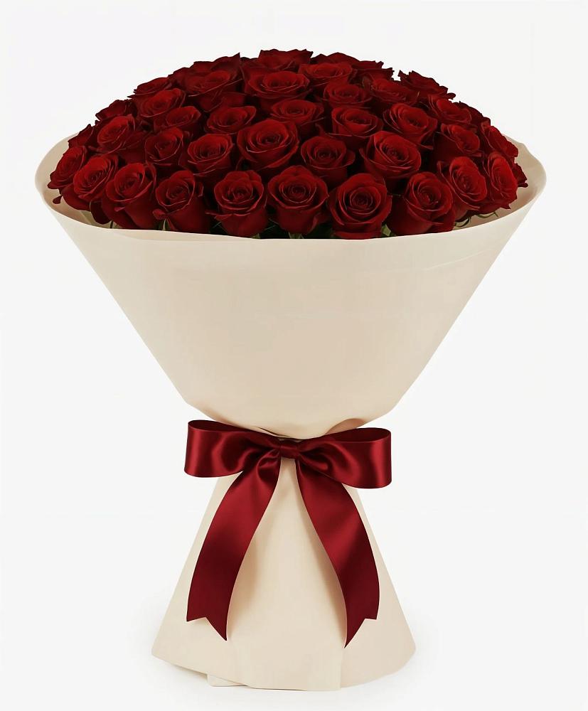 Букет 101 Бордовая роза Блэк Бакарра в Калачеевском