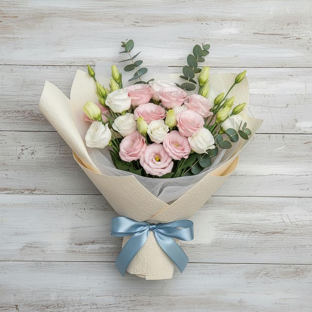 Букет цветов из: Лизиантусы в Калачеевском